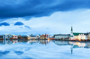 panoramic shot of Reykjavik, the Icelandic capital.
