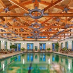 The indoor pool at the Equinox Resort in manchester, vt