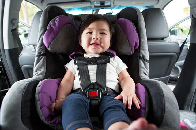 baby in a car seat