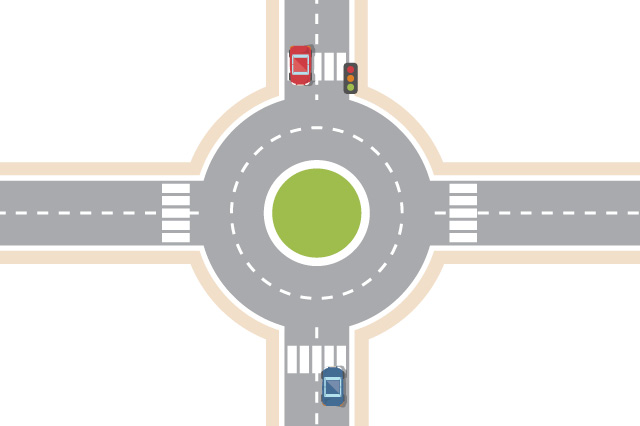illustration of a roundabout