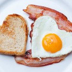 Bacon Egg-in-a-Heart