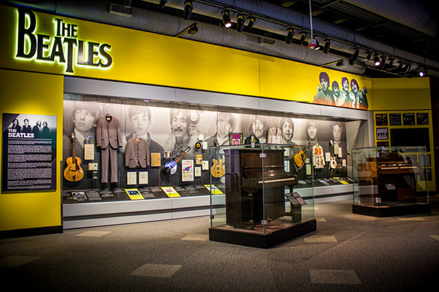 the beatles exhibit at the rock n' roll hall of fame