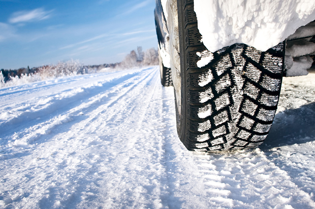 Tires in snow