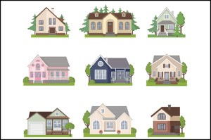 graphic of different types of homes