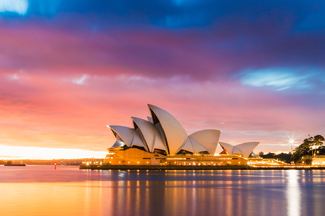 The iconic Sydney Opera House in Australia