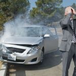 what happens if you crash your rental car