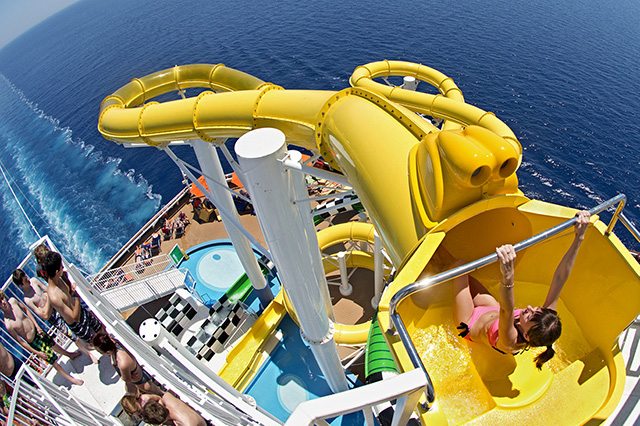 cruise ships with water slides