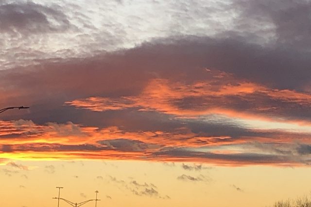 burlington mass sunset