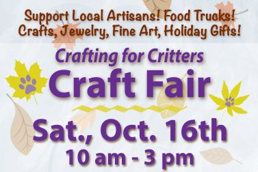 Crafting for Critters Fall Craft Fair Supports Homeless Animals