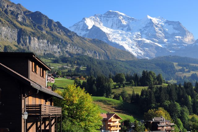 Swiss House and Landscape - XLarge