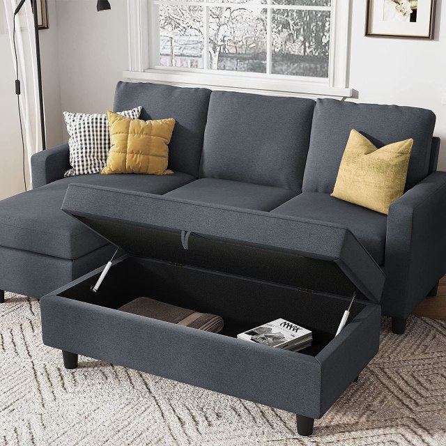 HONBAY Reversible Sectional Couch With Chaise