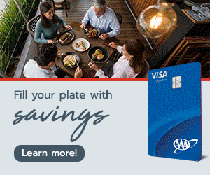 AAA Visa Rewards Restaurant Sidebar Advertisement