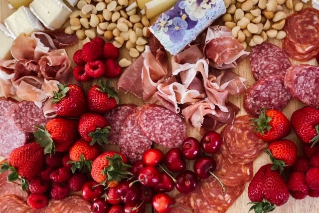 red white and blue charcuterie