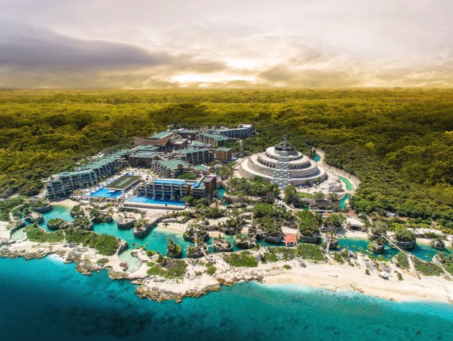 Hotel Xcaret Mexico aerial