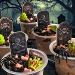 shop and cook: zombie dirt cups - spooky halloween treat