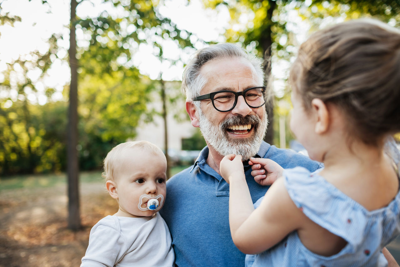 smiling grandpa