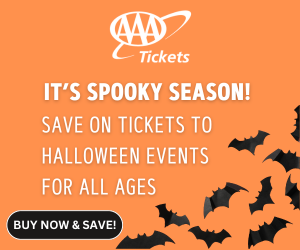 D&R Tickets Halloween sidebar advertisement