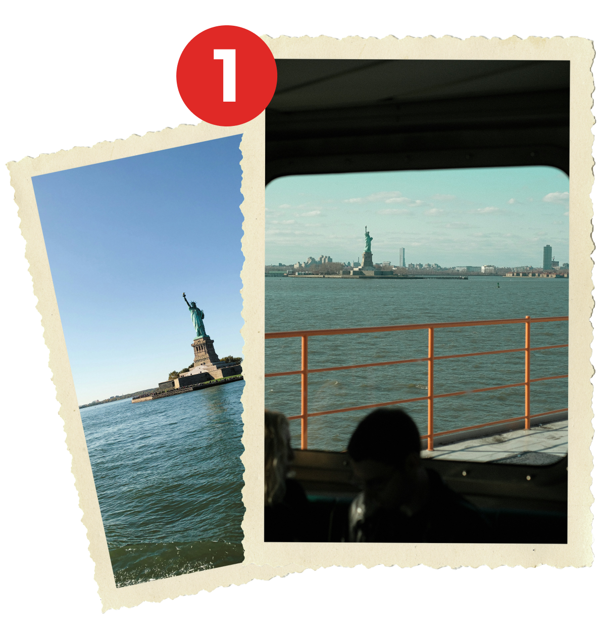 Photos of The Statue of Liberty on the water