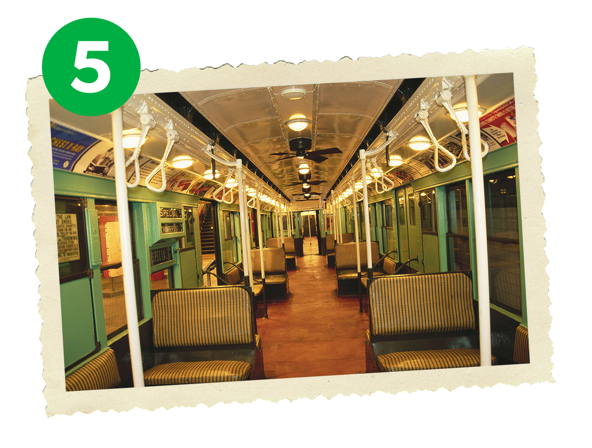 Vintage subway car