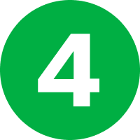 Number four in a green circle