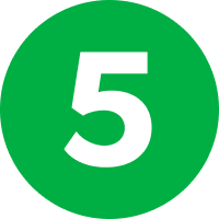 Number five in green circle