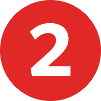 Number 2 in a red circle