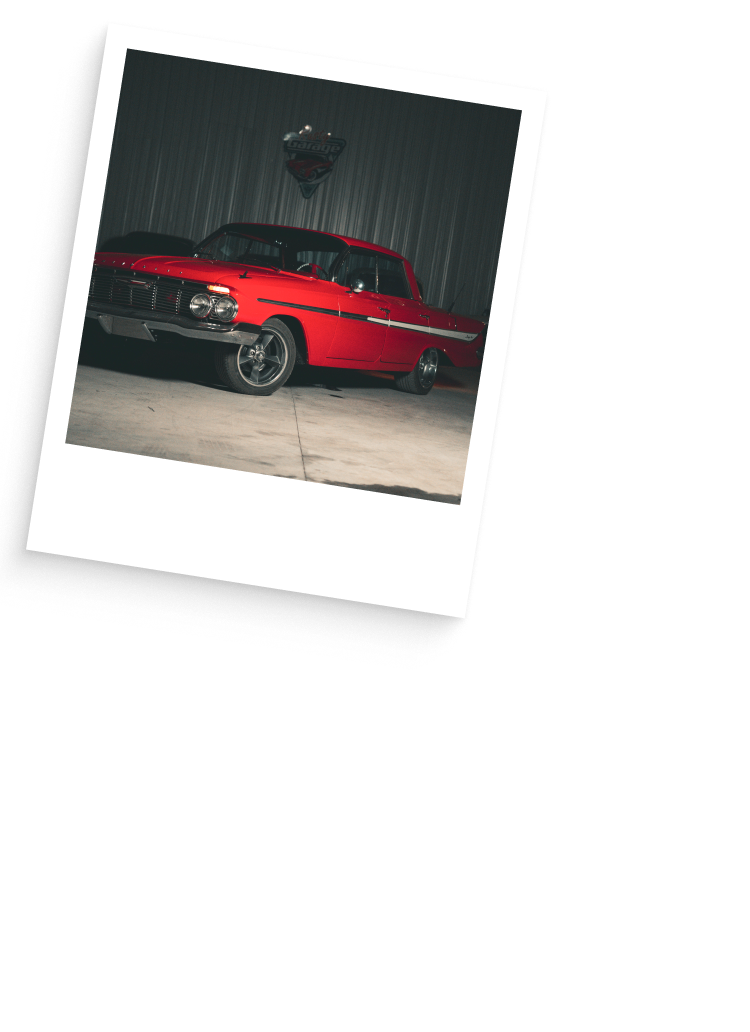 Vintage car in storage